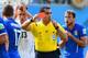 NATAL, BRAZIL - JUNE 24: Referee Marco Rodriguez shows a red card to Claudio Marchisio of Italy during the 2014 FIFA World Cup Brazil Group D match between Italy and Uruguay at Estadio das Dunas on June 24, 2014 in Natal, Brazil. (Photo by Matthias Hang