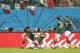 NATAL, BRAZIL - JUNE 13: Oribe Peralta of Mexico (L) celebrates his goal with teammates in the second half during the 2014 FIFA World Cup Brazil Group A match between Mexico and Cameroon at Estadio das Dunas on June 13, 2014 in Natal, Brazil. (Photo by