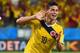 CUIABA, BRAZIL - JUNE 24: James Rodriguez of Colombia celebrates scoring his team's fourth goal during the 2014 FIFA World Cup Brazil Group C match between Japan and Colombia at Arena Pantanal on June 24, 2014 in Cuiaba, Brazil. (Photo by Christopher Le