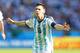 BELO HORIZONTE, BRAZIL - JUNE 21: Lionel Messi of Argentina celebrates scoring his team's first goal during the 2014 FIFA World Cup Brazil Group F match between Argentina and Iran at Estadio Mineirao on June 21, 2014 in Belo Horizonte, Brazil. (Photo by