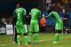 CUIABA, BRAZIL - JUNE 21: Nigeria players cool off during the 2014 FIFA World Cup Group F match between Nigeria and Bosnia-Herzegovina at Arena Pantanal on June 21, 2014 in Cuiaba, Brazil. (Photo by Stu Forster/Getty Images)