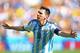 BELO HORIZONTE, BRAZIL - JUNE 21: Lionel Messi of Argentina celebrates scoring his team's first goal during the 2014 FIFA World Cup Brazil Group F match between Argentina and Iran at Estadio Mineirao on June 21, 2014 in Belo Horizonte, Brazil. (Photo by