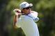 PINEHURST, NC - JUNE 15: Justin Rose of England hits his tee shot on the second hole during the final round of the 114th U.S. Open at Pinehurst Resort & Country Club, Course No. 2 on June 15, 2014 in Pinehurst, North Carolina. (Photo by Ross Kinnaird/Ge