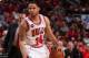 CHICAGO, IL - APRIL 22: D.J. Augustin #14 of the Chicago Bulls handles the ball against the Washington Wizards in Game 2 of the Eastern Conference Quarterfinals on April 22, 2014 at the United Center in Chicago, Illinois. NOTE TO USER: User expressly ackn