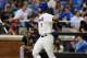 Chris Young celebrates one of his two home runs vs. the Oakland Athletic's on June 24.