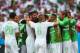 PORTO ALEGRE, BRAZIL - JUNE 22: Abdelmoumene Djabou of Algeria celebrates scoring his team's third goal with teammates during the 2014 FIFA World Cup Brazil Group H match between South Korea and Algeria at Estadio Beira-Rio on June 22, 2014 in Porto Aleg