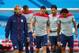 Jun 21, 2014; Manaus, BRAZIL; USA head coach Jurgen Klinsmann (left) with his team during training at Arena Amazonia. Mandatory Credit: Mark J. Rebilas-USA TODAY Sports