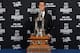 LAS VEGAS, NV - JUNE 24: Tuukka Rask of the Boston Bruins poses with the Vezina Trophy during the 2014 NHL Awards at the Encore Theater at Wynn Las Vegas on June 24, 2014 in Las Vegas, Nevada. (Photo by Bruce Bennett/Getty Images)