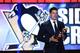 LAS VEGAS, NV - JUNE 24: Sidney Crosby of the Pittsburgh Penguins speaks after winning the Hart Memorial Trophy during the 2014 NHL Awards at the Encore Theater at Wynn Las Vegas on June 24, 2014 in Las Vegas, Nevada. (Photo by Ethan Miller/Getty Images