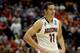 ANAHEIM, CA - MARCH 27: Aaron Gordon #11 of the Arizona Wildcats smiles in the second half while taking on the San Diego State Aztecs during the regional semifinal of the 2014 NCAA Men's Basketball Tournament at the Honda Center on March 27, 2014 in Anah