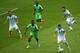 PORTO ALEGRE, BRAZIL - JUNE 25: Lionel Messi of Argentina controls the ball against Kenneth Omeruo of Nigeria during the 2014 FIFA World Cup Brazil Group F match between Nigeria and Argentina at Estadio Beira-Rio on June 25, 2014 in Porto Alegre, Brazil.