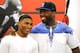Gamboa and 50 Cent are all smiles.
