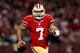 The lack of receivers a year ago forced Kaepernick to rely much more upon his rushing game.