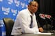 LOS ANGELES, CA - MAY 15: Doc Rivers of the Los Angeles Clippers talk to the media after Game Six of the Western Conference Semifinals against the Oklahoma City Thunder during the 2014 NBA Playoffs at Staples Center on May 15, 2014 in Los Angeles, Califo