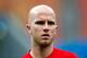 MANAUS, BRAZIL - JUNE 21: Michael Bradley of the United States works out during training at Arena Amazonia on June 21, 2014 in Manaus, Brazil. (Photo by Kevin C. Cox/Getty Images)