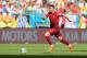 SALVADOR, BRAZIL - JUNE 16: Cristiano Ronaldo of Portugal controls the ball during the 2014 FIFA World Cup Brazil Group G match between Germany and Portugal at Arena Fonte Nova on June 16, 2014 in Salvador, Brazil. (Photo by Martin Rose/Getty Images)