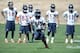 May 28, 2013; Englewood, CO, USA; Denver Broncos wide receiver Emmanuel Sanders (10) runs a drill during organized team activities at the Broncos training facility. Mandatory Credit: Ron Chenoy-USA TODAY Sports