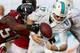 MIAMI GARDENS, FL - SEPTEMBER 22: Quarterback Ryan Tannehill #17 of the Miami Dolphins is sacked by Defensive lineman Osi Umenyiora #50 of the Atlanta Falcons and fumbles the ball at Sun Life Stadium on September 22, 2013 in Miami Gardens, Florida. The D