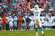 MIAMI GARDENS, FL - NOVEMBER 17: Ryan Tannehill #17 of the Miami Dolphins celebrates after a touchdown during their game against the San Diego Chargers at Sun Life Stadium on November 17, 2013 in Miami Gardens, Florida. (Photo by Streeter Lecka/Getty I