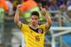 CUIABA, BRAZIL - JUNE 24: James Rodriguez of Colombia celebrates during the 2014 FIFA World Cup Brazil Group C match between Japan and Colombia at Arena Pantanal on June 24, 2014 in Cuiaba, Brazil. (Photo by Elsa/Getty Images)
