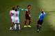 SALVADOR, BRAZIL - JUNE 16: Pepe of Portugal is shown a red card and sent off by referee Milorad Mazic during the 2014 FIFA World Cup Brazil Group G match between Germany and Portugal at Arena Fonte Nova on June 16, 2014 in Salvador, Brazil. (Photo by Ma
