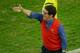 Russia players could hardly fail to see their manager.