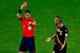 SAO PAULO, BRAZIL - JUNE 26: Referee Benjamin Williams shows a red card to Steven Defour of Belgium during the 2014 FIFA World Cup Brazil Group H match between South Korea and Belgium at Arena de Sao Paulo on June 26, 2014 in Sao Paulo, Brazil. (Photo