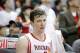 Apr 6, 2014; Houston, TX, USA; Houston Rockets center Omer Asik (3) sits on the bench during the second quarter against the Denver Nuggets at Toyota Center. Mandatory Credit: Andrew Richardson-USA TODAY Sports