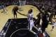 June 15, 2014, San Antonio, TX, USA; San Antonio Spurs guard Manu Ginobili (20) shoots the ball against Miami Heat center Chris Bosh (1) in game five of the 2014 NBA Finals at the AT&T Center. Mandatory Credit: David J. Phillip/Pool Photo via USA TODAY Sp