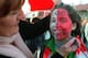 28 JAN 1995: A MANCHESTER UNITED FAN SHOWS HER FEELINGS ABOUT ERIC CANTONA BEFORE TODAYS FA CUP 4TH ROUND MATCH AGAINST WREXHAM AT OLD TRAFFORD, MANCHESTER. Mandatory Credit: Mike Hewitt/ALLSPORT
