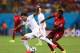 MANAUS, BRAZIL - JUNE 22: Jermaine Jones of the United States is challenged by William Carvalho of Portugal during the 2014 FIFA World Cup Brazil Group G match between the United States and Portugal at Arena Amazonia on June 22, 2014 in Manaus, Brazil. (