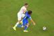 MANAUS, BRAZIL - JUNE 14: Jordan Henderson of England and Andrea Pirlo of Italy battle for the ball during the 2014 FIFA World Cup Brazil Group D match between England and Italy at Arena Amazonia on June 14, 2014 in Manaus, Brazil. (Photo by Pool/Getty I