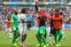RECIFE, BRAZIL - JUNE 26: Brad Guzan of the United States (C) celebrates with teammates after being defeated by Germany 1-0 during the 2014 FIFA World Cup Brazil group G match between the United States and Germany at Arena Pernambuco on June 26, 2014 in R