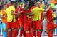BELO HORIZONTE, BRAZIL - JUNE 17: Belgium players celebrate victory in the 2014 FIFA World Cup Brazil Group H match between Belgium and Algeria at Estadio Mineirao on June 17, 2014 in Belo Horizonte, Brazil. (Photo by Quinn Rooney/Getty Images)