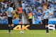 FORTALEZA, BRAZIL - JUNE 14: Edinson Cavani (L) and Diego Forlan of Uruguay wait to kick off after allowing a goal during the 2014 FIFA World Cup Brazil Group D match between Uruguay and Costa Rica at Castelao on June 14, 2014 in Fortaleza, Brazil. (Pho