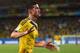 CUIABA, BRAZIL - JUNE 24: James Rodriguez of Colombia celebrates scoring his team's fourth goal during the 2014 FIFA World Cup Brazil Group C match between Japan and Colombia at Arena Pantanal on June 24, 2014 in Cuiaba, Brazil. (Photo by Christopher Le