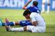 NATAL, BRAZIL - JUNE 24: Luis Suarez of Uruguay and Giorgio Chiellini of Italy react after a clash during the 2014 FIFA World Cup Brazil Group D match between Italy and Uruguay at Estadio das Dunas on June 24, 2014 in Natal, Brazil. (Photo by Matthias H