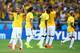 BELO HORIZONTE, BRAZIL - JUNE 28: Neymar of Brazil celebrates during a penalty shootout during the 2014 FIFA World Cup Brazil round of 16 match between Brazil and Chile at Estadio Mineirao on June 28, 2014 in Belo Horizonte, Brazil. (Photo by Paul Gilha