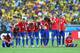 BELO HORIZONTE, BRAZIL - JUNE 28: Chile players look on preparing for penalty kicks during the 2014 FIFA World Cup Brazil round of 16 match between Brazil and Chile at Estadio Mineirao on June 28, 2014 in Belo Horizonte, Brazil. (Photo by Jeff Gross/Get