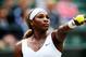 LONDON, ENGLAND - JUNE 28: Serena Williams of the United States prepares to serve during her Ladies' Singles third round match against Alize Cornet of France on day six of the Wimbledon Lawn Tennis Championships at the All England Lawn Tennis and Croquet