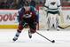 DENVER, CO - APRIL 17: Paul Stastny #26 of the Colorado Avalanche skates against the Minnesota Wild in Game One of the First Round of the 2014 NHL Stanley Cup Playoffs at Pepsi Center on April 17, 2014 in Denver, Colorado. Stastny scored the game tying a