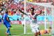 RECIFE, BRAZIL - JUNE 20: Bryan Ruiz of Costa Rica celebrates scoring his team's first goal during the 2014 FIFA World Cup Brazil Group D match between Italy and Costa Rica at Arena Pernambuco on June 20, 2014 in Recife, Brazil. (Photo by Jamie McDonald