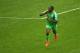 PORTO ALEGRE, BRAZIL - JUNE 25: Ahmed Musa of Nigeria celebrates scoring his team's second goal and his second of the game during the 2014 FIFA World Cup Brazil Group F match between Nigeria and Argentina at Estadio Beira-Rio on June 25, 2014 in Porto Al