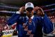 PHILADELPHIA, PA - JUNE 28: Daniel Walcott meets his team after being drafted #140 by the New York Rangers on Day Two of the 2014 NHL Draft at the Wells Fargo Center on June 28, 2014 in Philadelphia, Pennsylvania. (Photo by Bruce Bennett/Getty Images)