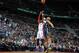 AUBURN HILLS, MI - MARCH 15: Josh Smith #6 of the Detroit Pistons shoots the ball against the Indiana Pacers during the game on March 15, 2014 at The Palace of Auburn Hills in Auburn Hills, Michigan. NOTE TO USER: User expressly acknowledges and agrees th