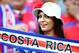 RECIFE, BRAZIL - JUNE 29: A Costa Rica fan enjoys the atmosphere during the 2014 FIFA World Cup Brazil Round of 16 match between Costa Rica and Greece at Arena Pernambuco on June 29, 2014 in Recife, Brazil. (Photo by Ian Walton/Getty Images)