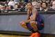 OAKLAND, CA - MARCH 9: Channing Frye #8 of the Phoenix Suns waits to check into the game while facing the Golden State Warriors on March 9, 2014 at Oracle Arena in Oakland, California. NOTE TO USER: User expressly acknowledges and agrees that, by download