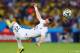 RIO DE JANEIRO, BRAZIL - JUNE 25: Morgan Schneiderlin of France falls after a challenge during the 2014 FIFA World Cup Brazil Group E match between Ecuador and France at Maracana on June 25, 2014 in Rio de Janeiro, Brazil. (Photo by Jamie Squire/Getty Im