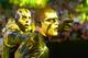 Stardust and Goldust arrive for their Money in the Bank match.