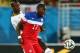 NATAL, BRAZIL - JUNE 16: Jozy Altidore of the United States fights off John Boye of Ghana during the 2014 FIFA World Cup Brazil Group G match between Ghana and the United States at Estadio das Dunas on June 16, 2014 in Natal, Brazil. (Photo by Kevin C.